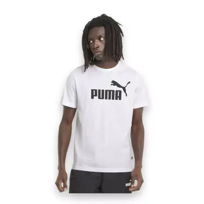 Puma 586666 Ess Logo Tee Beyaz Erkek T-Shirt 