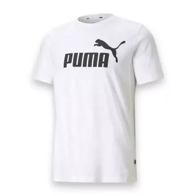 Puma 586666 Ess Logo Tee Beyaz Erkek T-Shirt - 3