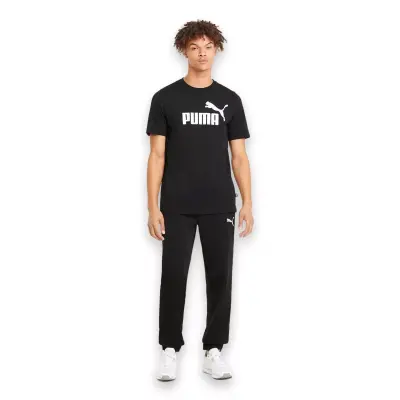 Puma 586666 Ess Logo Tee Siyah Erkek T-Shirt - 3