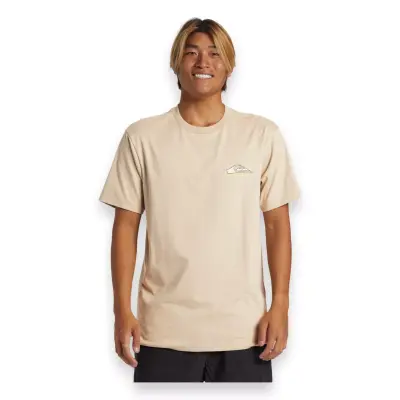 Quiksilver Aqyzt09563 Step Up Mor Bej Erkek T-Shirt 