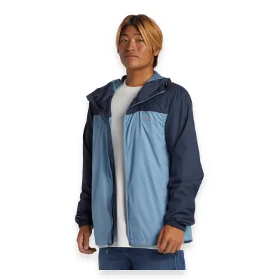 Quiksilver Eqyjk04030 Overcast Windbreaker Mavi Erkek Ceket - 1