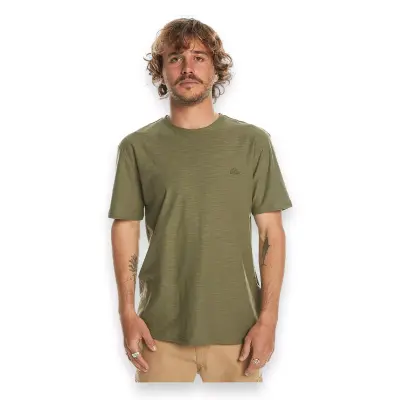 Quiksilver Eqykt04337 Slub Roundneck Haki Erkek T-Shirt 