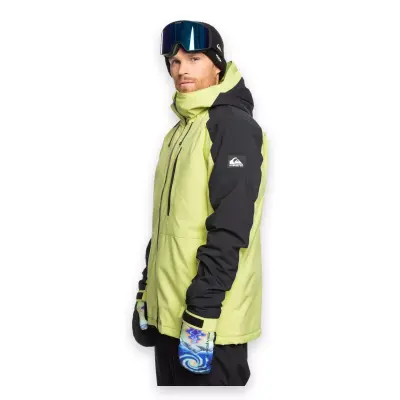 Quiksilver Eqytj03404 Mission Block Jk Snowboard Ceketi Yeşil Erkek Outdoor - 1