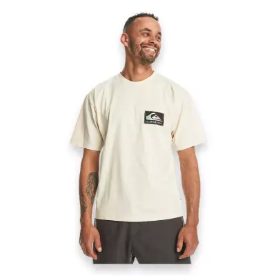 Quiksilver Eqyzt07605 Back Flash Ss Krem Erkek T-Shirt 