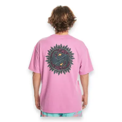 Quiksilver Eqyzt07653 Spin Cycle Ss Pembe Erkek T-Shirt - 2