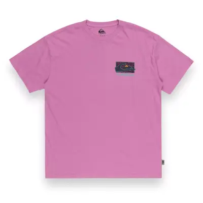 Quiksilver Eqyzt07653 Spin Cycle Ss Pembe Erkek T-Shirt - 3