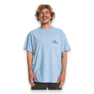 Quiksilver Eqyzt07654 Take Us Back Logo Açık Mavi Erkek T-Shirt - 1