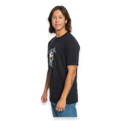 Quiksilver Eqyzt07674 One Last Surf Ss Siyah Erkek T-Shirt - 2