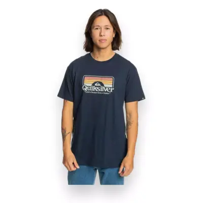 Quiksilver Eqyzt07678 Step Inside Ss Mavi Erkek T-Shirt 