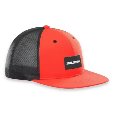 Salomon Lc1680300 Trucker Flat Cap Kırmızı Unisex Şapka 