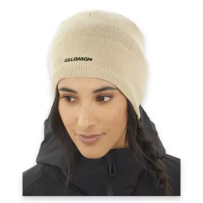 Salomon Lc1847100 Salomon Beanie Bere Bej Unisex Bere - 3