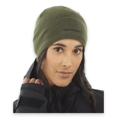 Salomon Lc1847100 Salomon Beanie Bere Haki Unisex Bere - 3