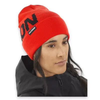 Salomon Lc2152900 Hermitage Beanie Bere Kırmızı Unisex Bere - 3