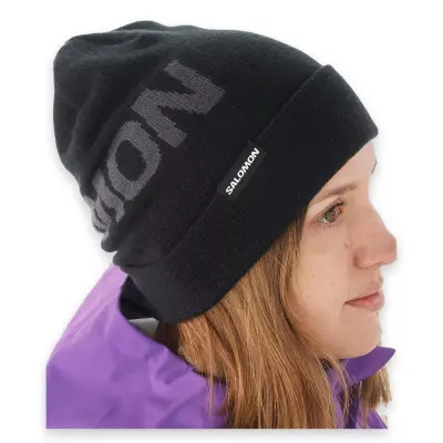 Salomon Lc2152900 Hermitage Beanie Bere Siyah Unisex Bere - 2