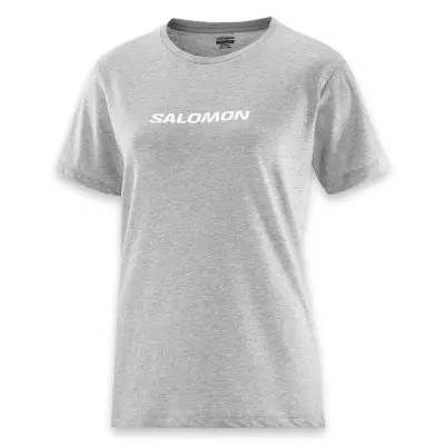 Salomon Lc2217500 Logo Ss Tee W Gri Kadın T-Shirt - 3