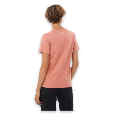 Salomon Lc2217500 Logo Ss Tee W Pembe Kadın T-Shirt - 2