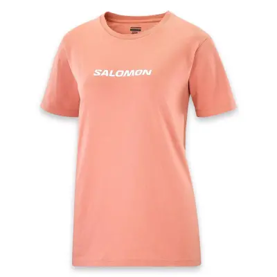 Salomon Lc2217500 Logo Ss Tee W Pembe Kadın T-Shirt - 3