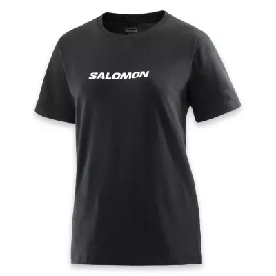 Salomon Lc2217500 Logo Ss Tee W Siyah Kadın T-Shirt - 3