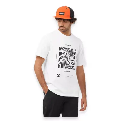 Salomon Lc2218800 Running Graphic Ss Tee M Erkek T-Shirt - 1