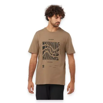 Salomon Lc2218800 Running Graphic Ss Tee M Erkek T-Shirt 