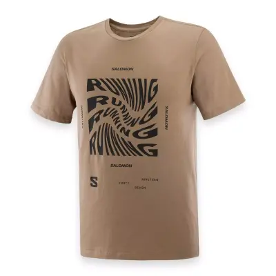 Salomon Lc2218800 Running Graphic Ss Tee M Erkek T-Shirt - 3