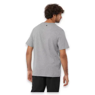 Salomon Lc2218800 Running Graphic Ss Tee M Gri Erkek T-Shirt - 2