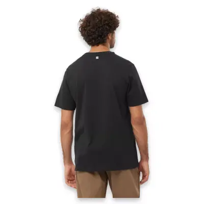 Salomon Lc2218800 Running Graphic Ss Tee M Siyah Erkek T-Shirt - 2