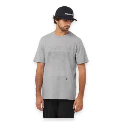 Salomon Lc2219200 Graphic Ss Tee M Gri Erkek T-Shirt 