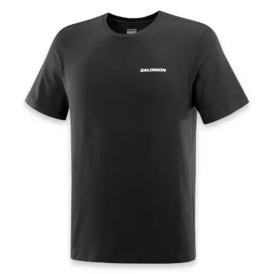 Salomon Lc2219400 Graphic Perf Ss Tee M Siyah Erkek T-Shirt - 3