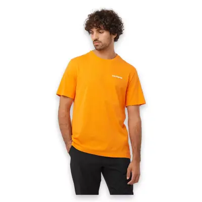 Salomon Lc2219400 Graphic Perf Ss Tee M Turuncu Erkek T-Shirt - 1