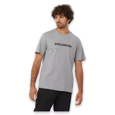 Salomon Lc2245400 Sal Logo Perf Ss Tee M Gri Erkek T-Shirt 