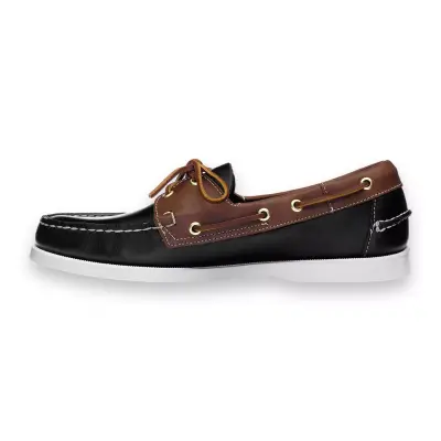 Sebago 7111M7W Portland Lea Wax Lea Siyah-Kahverengi Erkek Ayakkabı - 2