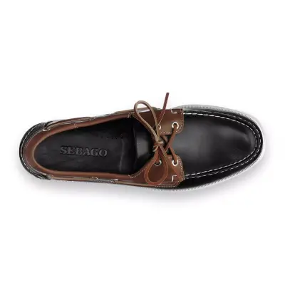 Sebago 7111M7W Portland Lea Wax Lea Siyah-Kahverengi Erkek Ayakkabı - 3