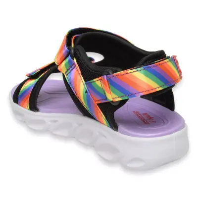 Skechers 20218L Hypno-Flash Rainbowlights Renkli Çocuk Sandalet - 4