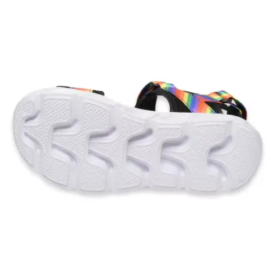 Skechers 20218L Hypno-Flash Rainbowlights Renkli Çocuk Sandalet - 5