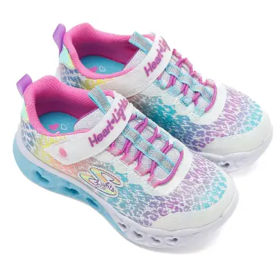 Skechers 302314F Flutter Heart Lights-Loves S.ayak Beyaz Kız Çocuk Spor Ayakkabı 