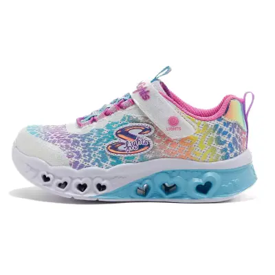 Skechers 302314F Flutter Heart Lights-Loves S.ayak Beyaz Kız Çocuk Spor Ayakkabı - 2