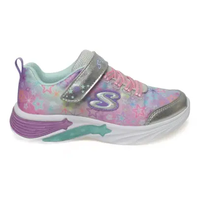 Skechers 302324 Lights Star Sparks Gümüş Kız Çocuk Spor Ayakkabı - 2