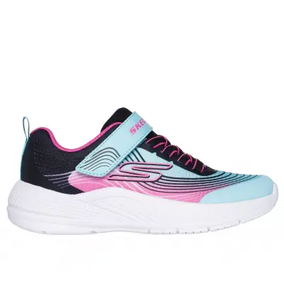 Skechers 303575L Microspec Advance Siyah-Mavi Kız Çocuk Spor Ayakkabı - 2