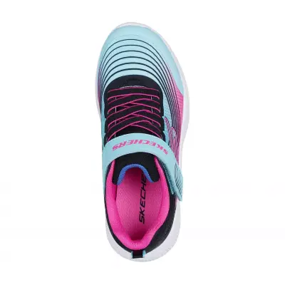 Skechers 303575L Microspec Advance Siyah-Mavi Kız Çocuk Spor Ayakkabı - 3