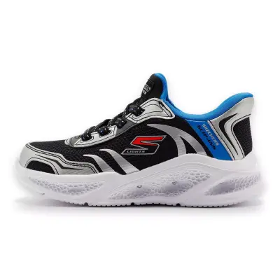 Skechers Slip Meteor-Lights Brisk-Beams Gümüş Çocuk Spor Ayakkabı - 2