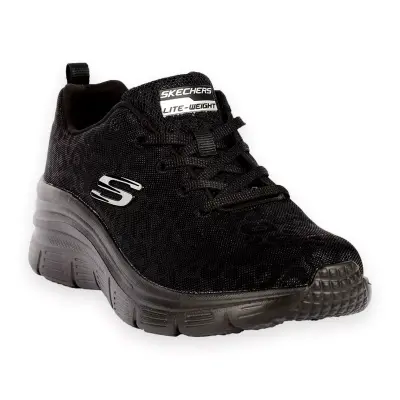 Skechers 88888179Tk Fashion Memory Foam Siyah Kadın Spor Ayakkabı - 1