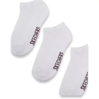 Skechers S221512 U 3 Pack Padded Low Cut Sock Beyaz Unisex Çorap - 2