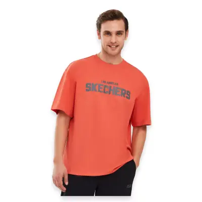 Skechers S241070 Graphic M Sleeve Kırmızı Erkek T-Shirt 