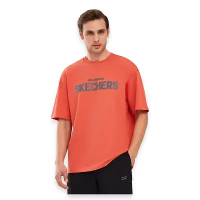 Skechers S241070 Graphic M Sleeve Kırmızı Erkek T-Shirt - 2