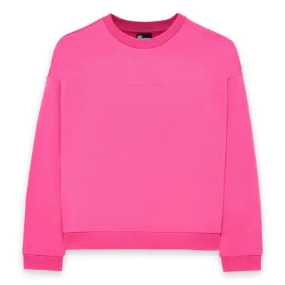 Skechers S242109 W Essential Crew Neck Sweat Pembe Kadın Sweatshirt - 1