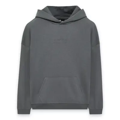 Skechers S242110 M Essential Hoodie Sweat Antrasit Erkek Sweatshirt 