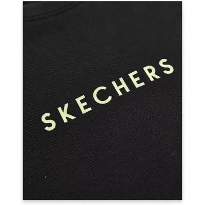 Skechers S242134 M Graphic Tee Heavy Weight Oversize Siyah Erkek T-Shirt - 4