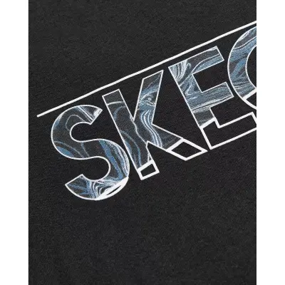 Skechers S242139 M Graphic Tee Light Weight Regular Siyah Erkek T-Shirt - 5