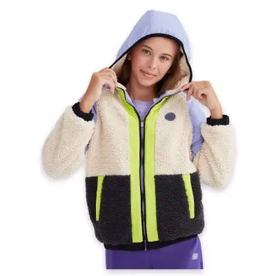 Skechers Sk232176 G Outdoor Fleece Full Zip Sherpa Lila Kız Çocuk Mont - 2